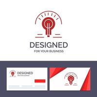 Creative Business Card and Logo template Bulb Light Light Bulb Tips Vector Illustration