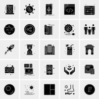 25 iconos de negocios universales vector ilustración de icono creativo para usar en proyectos relacionados con la web y dispositivos móviles