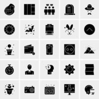 25 iconos de negocios universales vector ilustración de icono creativo para usar en proyectos relacionados con la web y dispositivos móviles