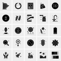 25 iconos de negocios universales vector ilustración de icono creativo para usar en proyectos relacionados con la web y dispositivos móviles