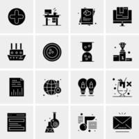 16 Universal Business Icons Vector Creative Icon Illustration to use in web and Mobile Related project