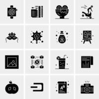 16 Universal Business Icons Vector Creative Icon Illustration to use in web and Mobile Related project