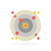 Galaxy Orbit Space Abstract Circle Background Flat color Icon vector