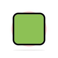 Box Checkbox Unchecked Abstract Circle Background Flat color Icon vector