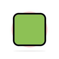 Box Checkbox Unchecked Abstract Circle Background Flat color Icon vector