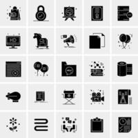 25 iconos de negocios universales vector ilustración de icono creativo para usar en proyectos relacionados con la web y dispositivos móviles