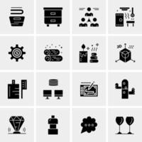 16 Universal Business Icons Vector Creative Icon Illustration to use in web and Mobile Related project