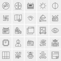 25 Universal Business Icons Vector Creative Icon Illustration to use in web and Mobile Related project