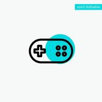 Aid Band Bandage Plus turquoise highlight circle point Vector icon
