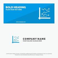 Graph Analysis Analytic Analytics Chart Data SOlid Icon Website Banner and Business Logo Template vector