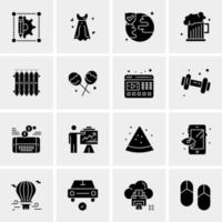 16 Universal Business Icons Vector Creative Icon Illustration to use in web and Mobile Related project