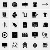 25 iconos de negocios universales vector ilustración de icono creativo para usar en proyectos relacionados con la web y dispositivos móviles