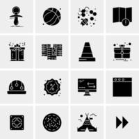 16 Universal Business Icons Vector Creative Icon Illustration to use in web and Mobile Related project