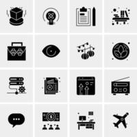 16 Universal Business Icons Vector Creative Icon Illustration to use in web and Mobile Related project