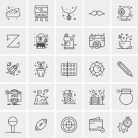 25 Universal Business Icons Vector Creative Icon Illustration to use in web and Mobile Related project