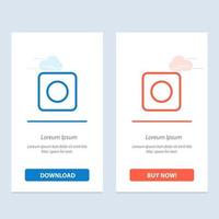 App Browser Maximize  Blue and Red Download and Buy Now web Widget Card Template vector