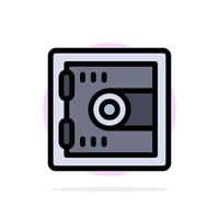 Locker Lock Motivation Abstract Circle Background Flat color Icon vector
