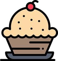 Cake Dessert Muffin Sweet Thanksgiving Business Logo Template Flat Color