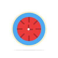 Watch Timer Clock Global Abstract Circle Background Flat color Icon vector