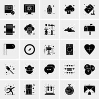 25 iconos de negocios universales vector ilustración de icono creativo para usar en proyectos relacionados con la web y dispositivos móviles