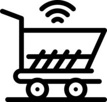 trolley cart wifi compras azul y rojo descargar y comprar ahora plantilla de tarjeta de widget web vector