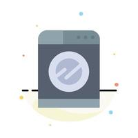 Machine Technology Washing Washing Abstract Flat Color Icon Template vector