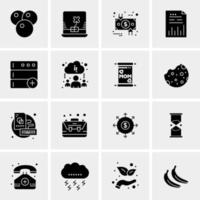 16 Universal Business Icons Vector Creative Icon Illustration to use in web and Mobile Related project