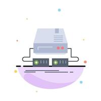 Console game gaming pad drive Flat Color Icon Vector