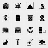 16 Universal Business Icons Vector Creative Icon Illustration to use in web and Mobile Related project