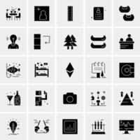 25 iconos de negocios universales vector ilustración de icono creativo para usar en proyectos relacionados con la web y dispositivos móviles