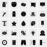 25 iconos de negocios universales vector ilustración de icono creativo para usar en proyectos relacionados con la web y dispositivos móviles