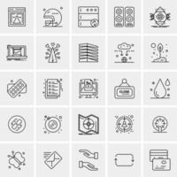 25 Universal Business Icons Vector Creative Icon Illustration to use in web and Mobile Related project