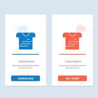 camisa camiseta tela uniforme azul y rojo descargar y comprar ahora plantilla de tarjeta de widget web vector