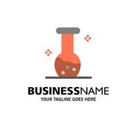 Analysis Biochemistry Biology Chemistry Business Logo Template Flat Color vector