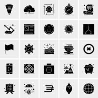 25 iconos de negocios universales vector ilustración de icono creativo para usar en proyectos relacionados con la web y dispositivos móviles