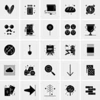 25 iconos de negocios universales vector ilustración de icono creativo para usar en proyectos relacionados con la web y dispositivos móviles