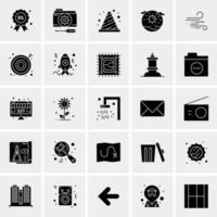 25 iconos de negocios universales vector ilustración de icono creativo para usar en proyectos relacionados con la web y dispositivos móviles