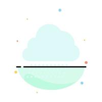 Sky Rain Cloud Nature Spring Abstract Flat Color Icon Template vector