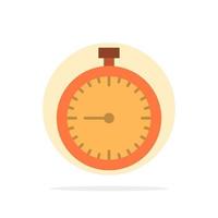 Stopwatch Clock Fast Quick Time Timer Watch Abstract Circle Background Flat color Icon vector