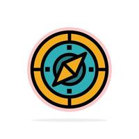 Navigation Navigator Compass Location Abstract Circle Background Flat color Icon vector