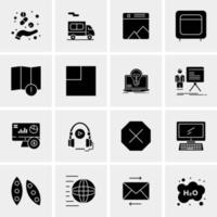 16 Universal Business Icons Vector Creative Icon Illustration to use in web and Mobile Related project