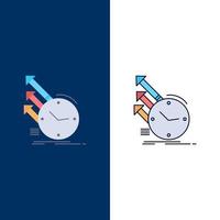 detection inspection of regularities research Flat Color Icon Vector