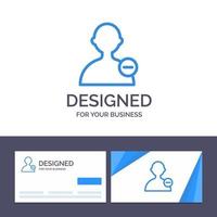 Creative Business Card and Logo template Basic Interface User Vector Illustration