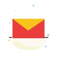 Mail Email School Abstract Flat Color Icon Template vector