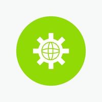 World Globe Setting Technical vector