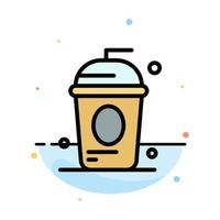 Cake Cole Drink Holiday Independence Abstract Flat Color Icon Template vector