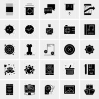 25 iconos de negocios universales vector ilustración de icono creativo para usar en proyectos relacionados con la web y dispositivos móviles