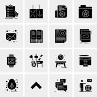 16 Universal Business Icons Vector Creative Icon Illustration to use in web and Mobile Related project