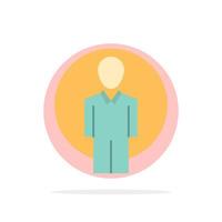 User Id Login Image Abstract Circle Background Flat color Icon vector