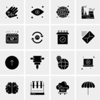 16 Universal Business Icons Vector Creative Icon Illustration to use in web and Mobile Related project